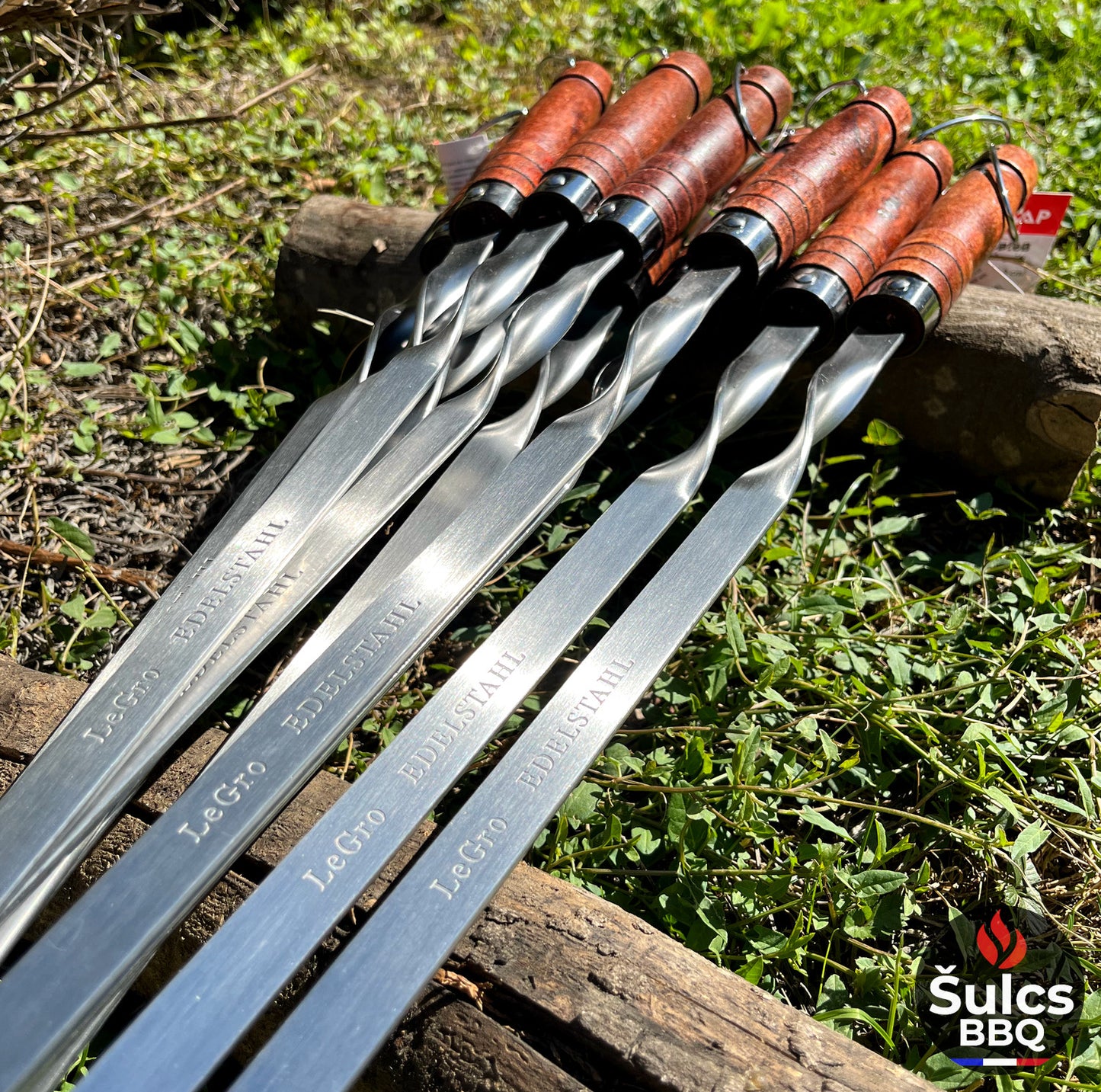 Large Stainless Steel Skewers 80 CM