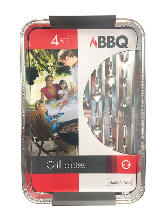 Barquettes aluminium pour cuisson / maintien au chaud x4