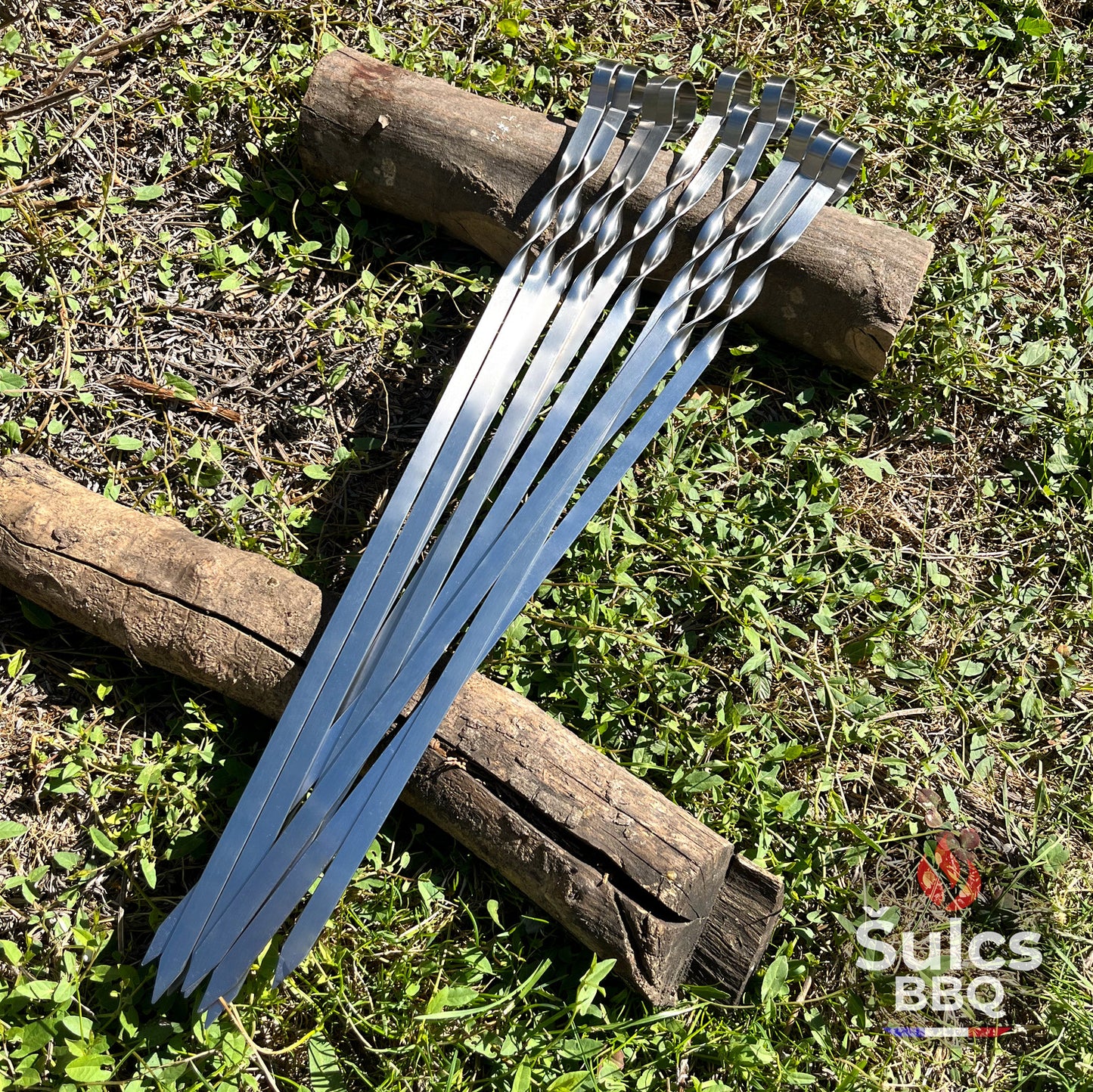 50x Stainless Steel Skewers 50cm