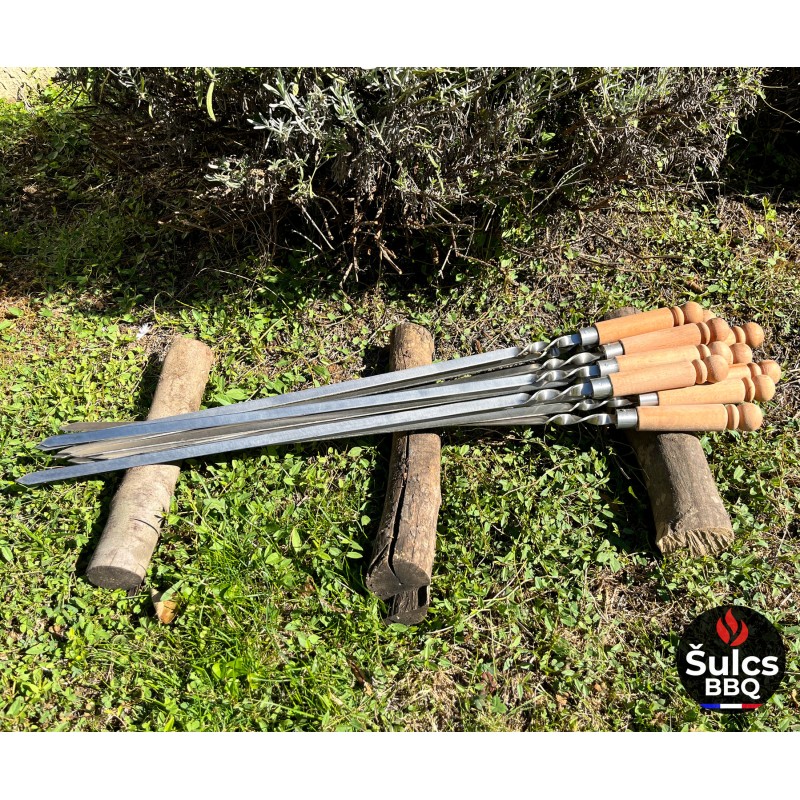 Large stainless steel skewer 83 cm