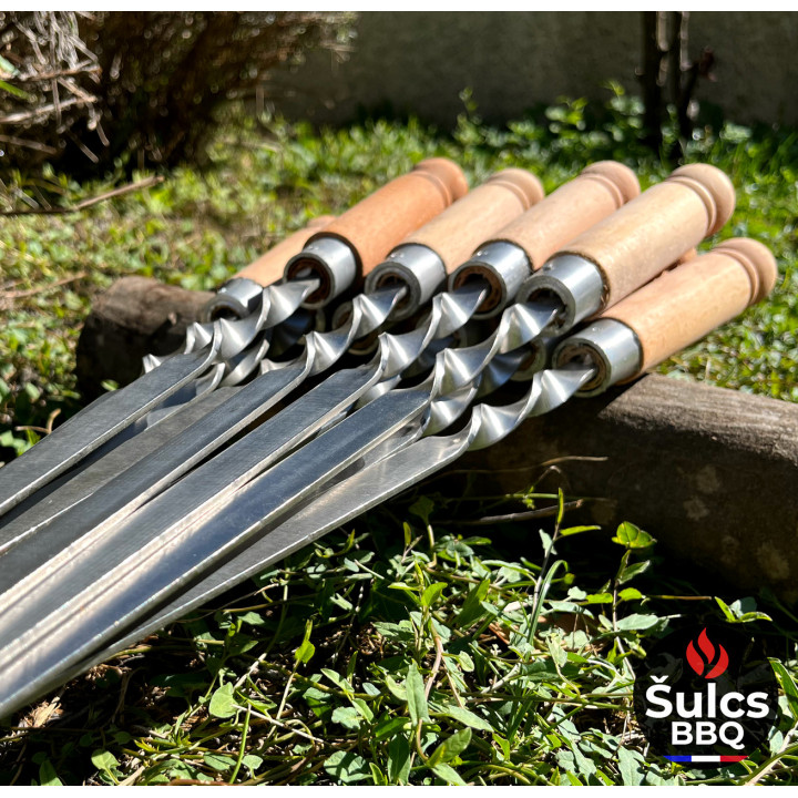 Grandes brochettes pour Braséro -  Inox 83 cm