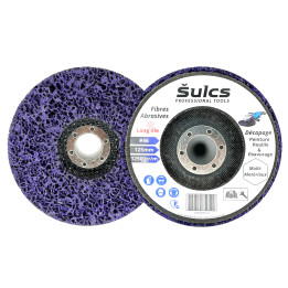 Disque de décapage peinture et rouille des métaux en fibre 125mm