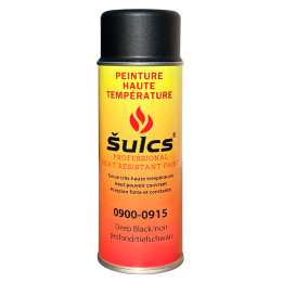 Peinture haute température noir mat 900° professionnelle pour barbecue et inserts de cheminées