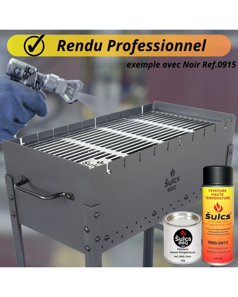 900° high temperature paint for barbecue, chimney and inserts