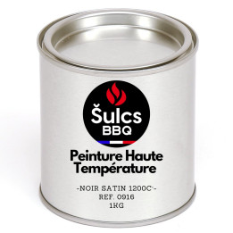 Pot de peinture Haute température Noir 1200° professionnelle 1kg