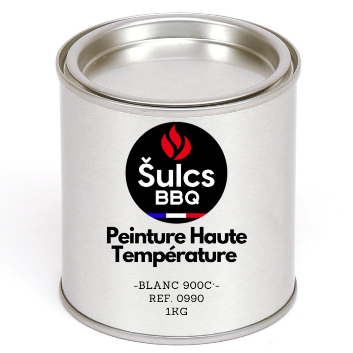 Pot of Professional White high temperature paint 900° - 1Kg