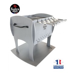 Table / transportable barbecue - Model S - Raw Steel -
