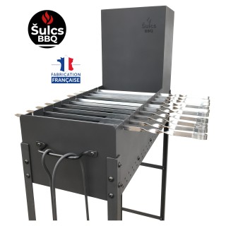 Šulcs BBQ - Barbecue à cheminée pour brochettes et grillades au feu de bois / Modèle Original / V3 - Taille L