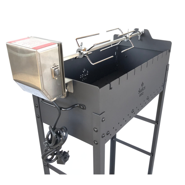 Modèle L sans cheminée avec kit rotisserie adapté