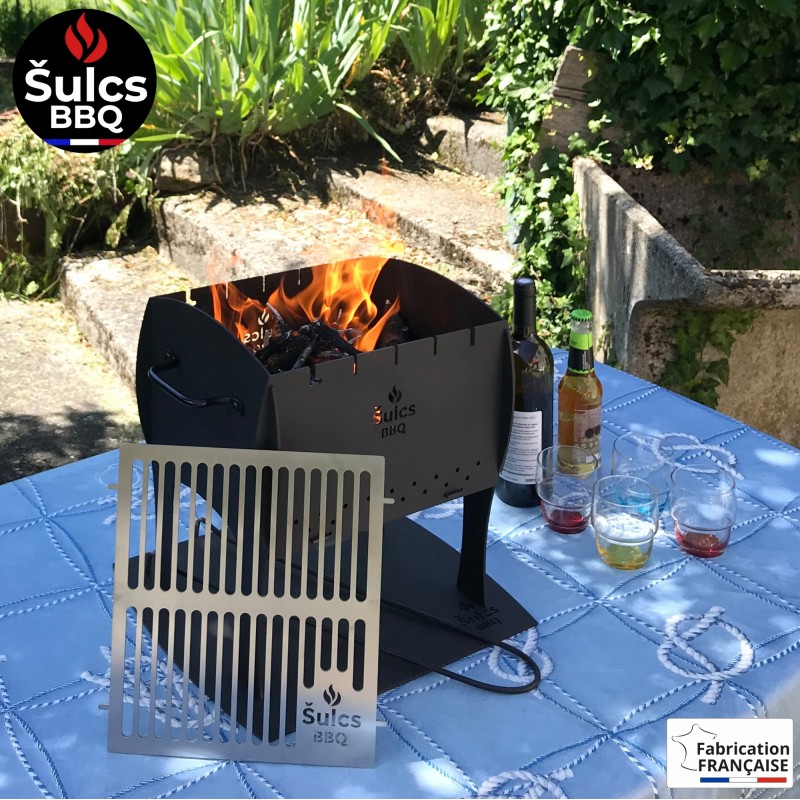 Table / transportable barbecue - Model S - Matt Black -