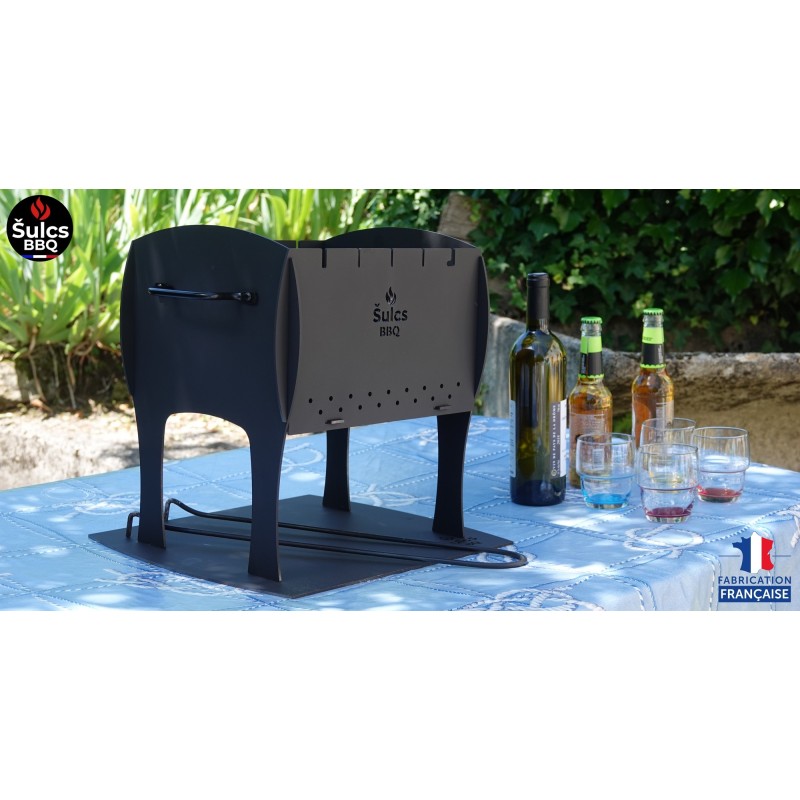 Table / transportable barbecue - Model S - Matt Black -