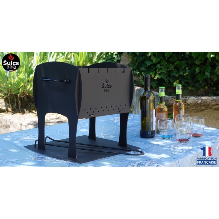 Barbecue de table, portatif - Noir Mat 2021 - 100% Made in FRANCE