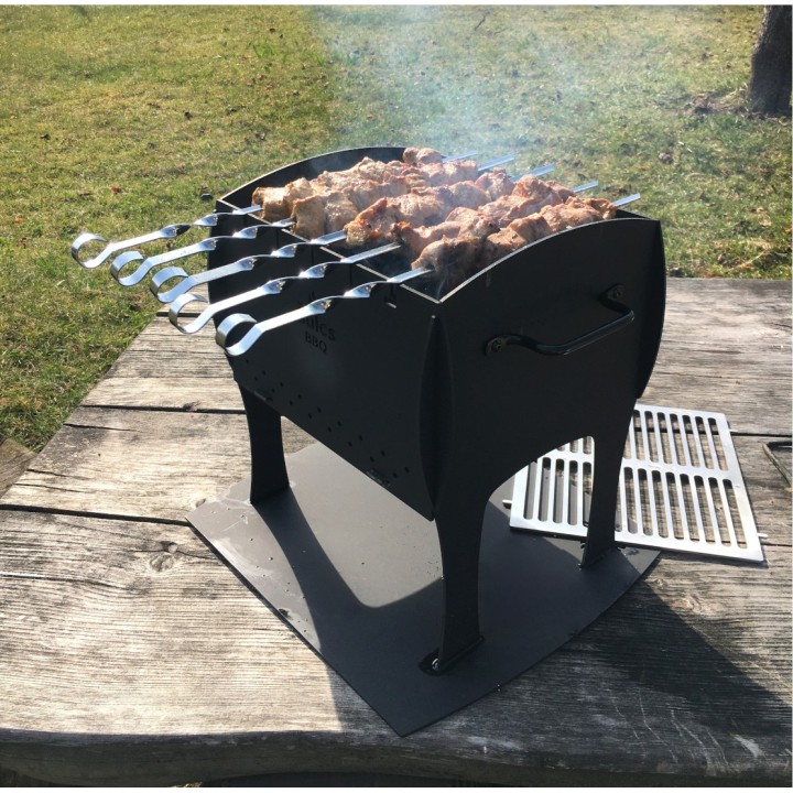 Barbecue de table, portatif - Noir Mat 2021 - 100% Made in FRANCE
