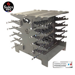 Barbecue à cuisson Verticale - Made in France - pour brochettes grillades et shashlik