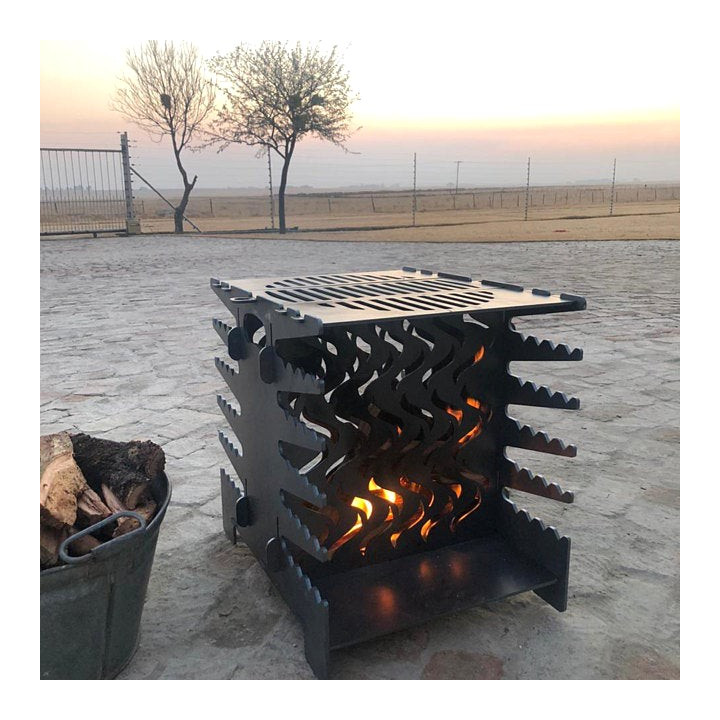 Barbecue à cuisson Verticale - Made in France - pour brochettes grillades et shashlik
