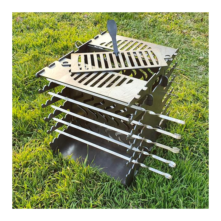 Barbecue à cuisson Verticale - Made in France - pour brochettes grillades et shashlik