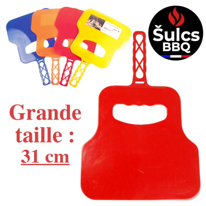 Eventail pour barbecue - 31 cm - plastique souple