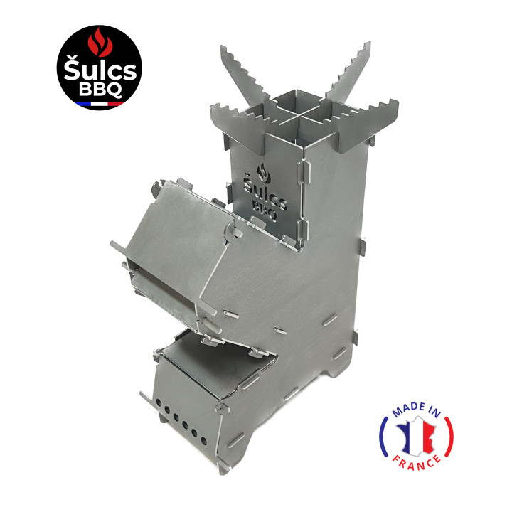 Small Portable Rocket Stove Šulcs BBQ