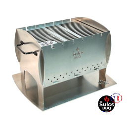 Barbecue transportable 100% INOX / de voyage - Made In France -