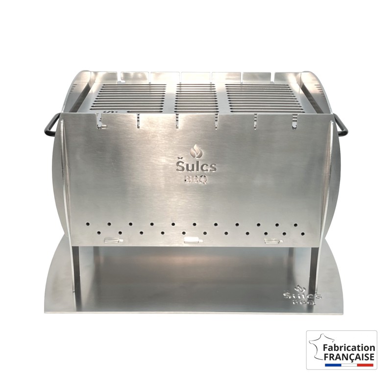 Table / transportable barbecue - Model L - 100% stainless steel -