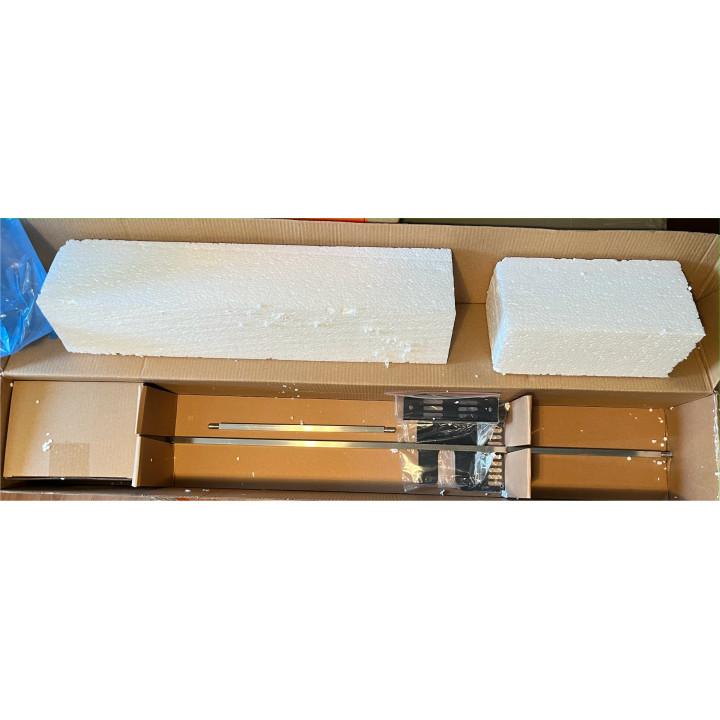 Kit tournebroche Inox pour barbecues avec moteur 220V 4,5W