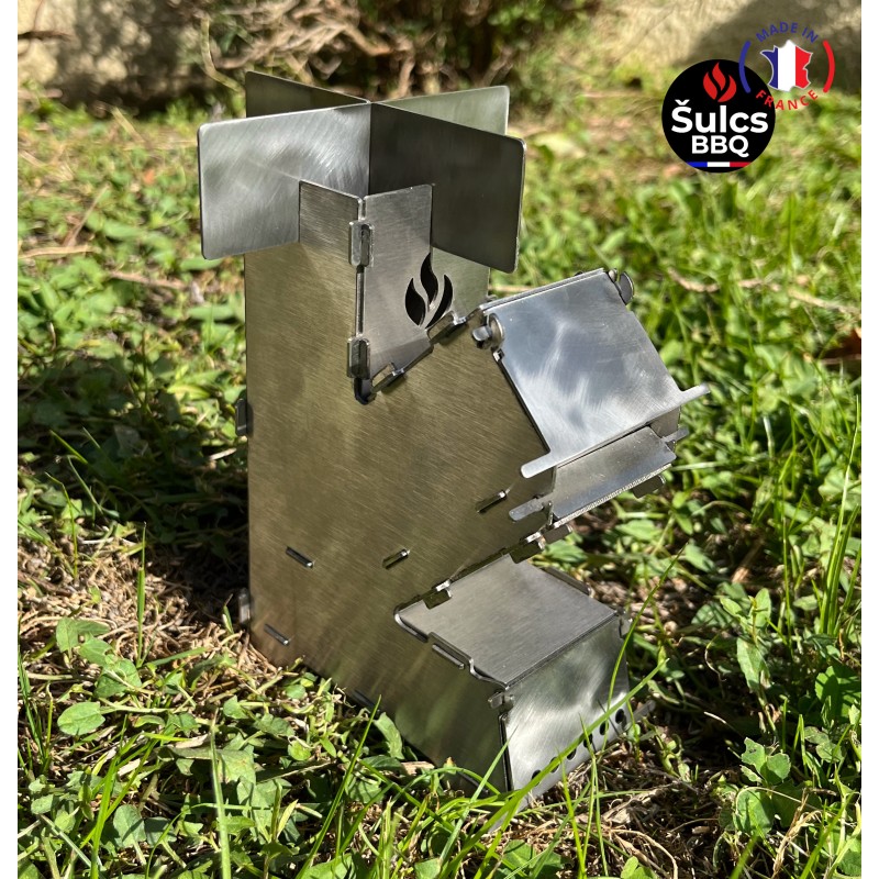 Rocket Stove de poche transportable Šulcs BBQ