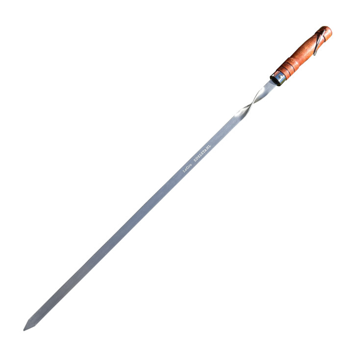 Grandes brochettes Inox 80 cm pour Braséros