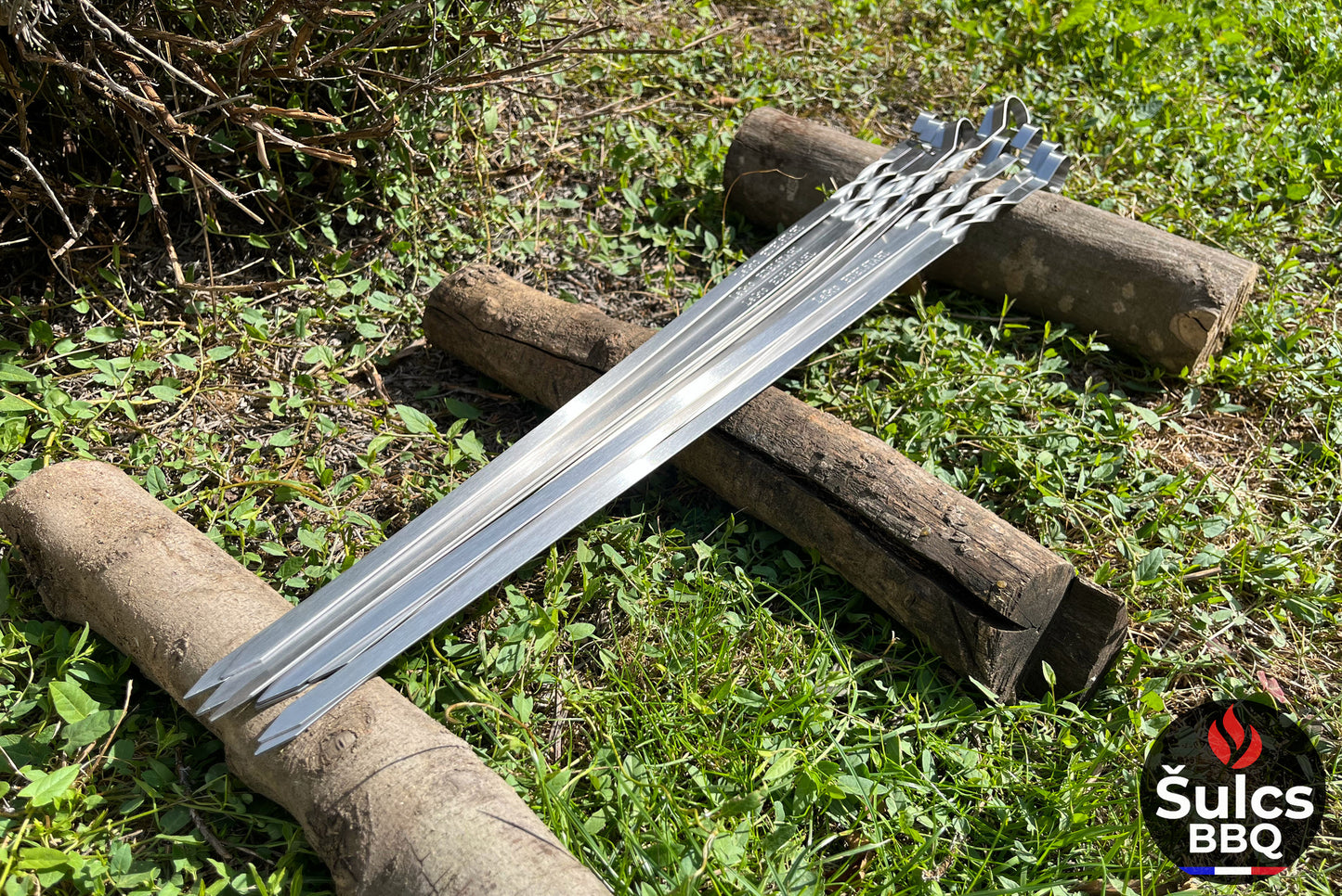 50x Stainless Steel Skewers 60 cm