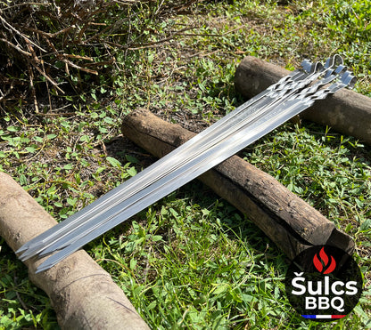 50x Stainless Steel Skewers 60 cm