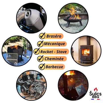 Matte Black - Professional high-temperature paint (900°C) - 1 kg Ref. 0915 