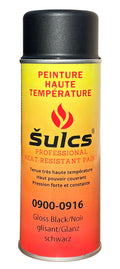 Satin Black - Professional high-temperature paint (1200°C) - 400ml aerosol can - Ref. 0916