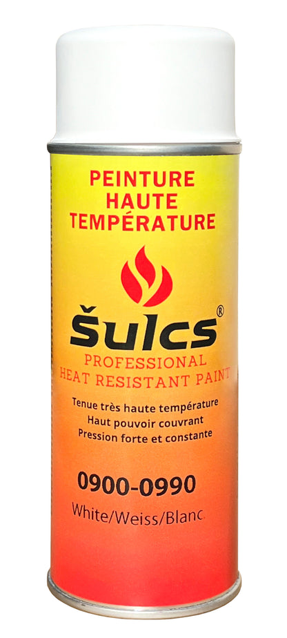 Blanc - Peinture professionnelle haute température 900°c - Aérosol 400Ml - Ref. 0990