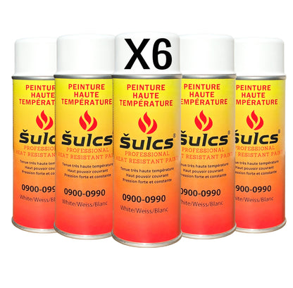 Blanc - Peinture professionnelle haute température 900°c - Aérosol 400Ml - Ref. 0990