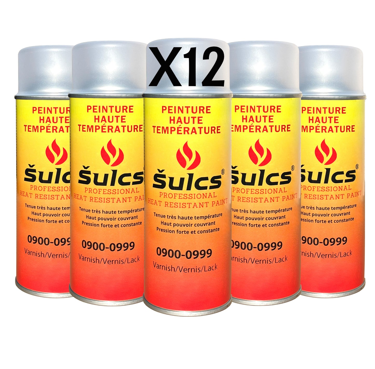 Vernis haute température professionnel 200° - Transparent - Aérosol 400Ml - Ref. 0999