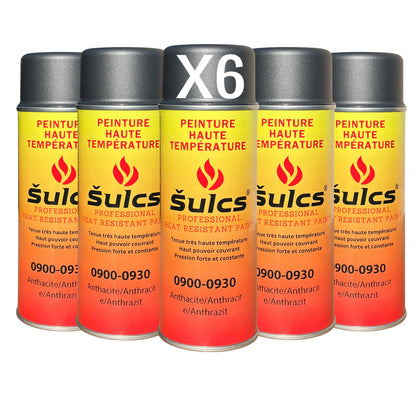 Anthracite Grey - Professional high-temperature paint (900°C) - 400ml aerosol can - Ref. 0930