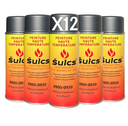 Anthracite Grey - Professional high-temperature paint (900°C) - 400ml aerosol can - Ref. 0930