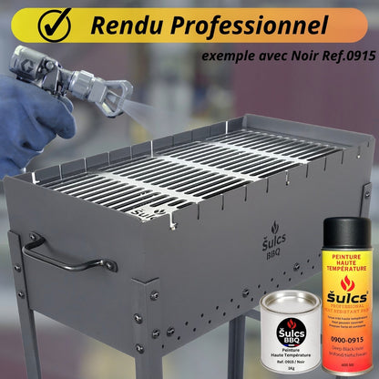 Anthracite Grey - Professional high-temperature paint (900°C) - 1 kg Ref. 0930