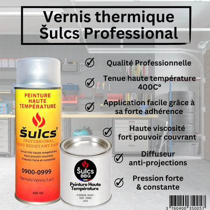 Pot de Vernis professionnel haute température 200°C - Transparent - 1Kg Ref. 0999
