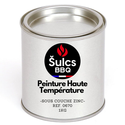Peinture anti corrosion haute température enrichie en ZINC - 1Kg Ref. 0670