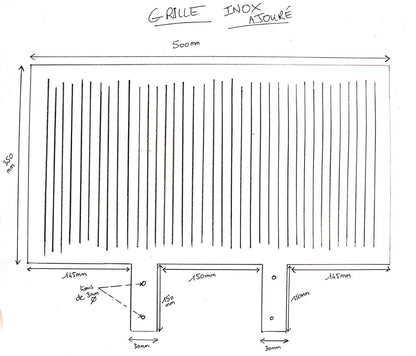 Grilles de cuisson barbecue sur mesure INOX ou ACIER