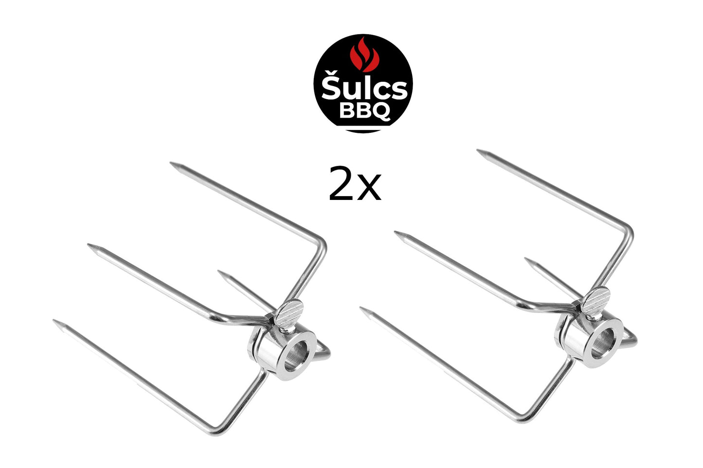 Paire de broches supplémentaires pour Kit Tournebroche