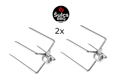 Paire de broches supplémentaires pour Kit Tournebroche