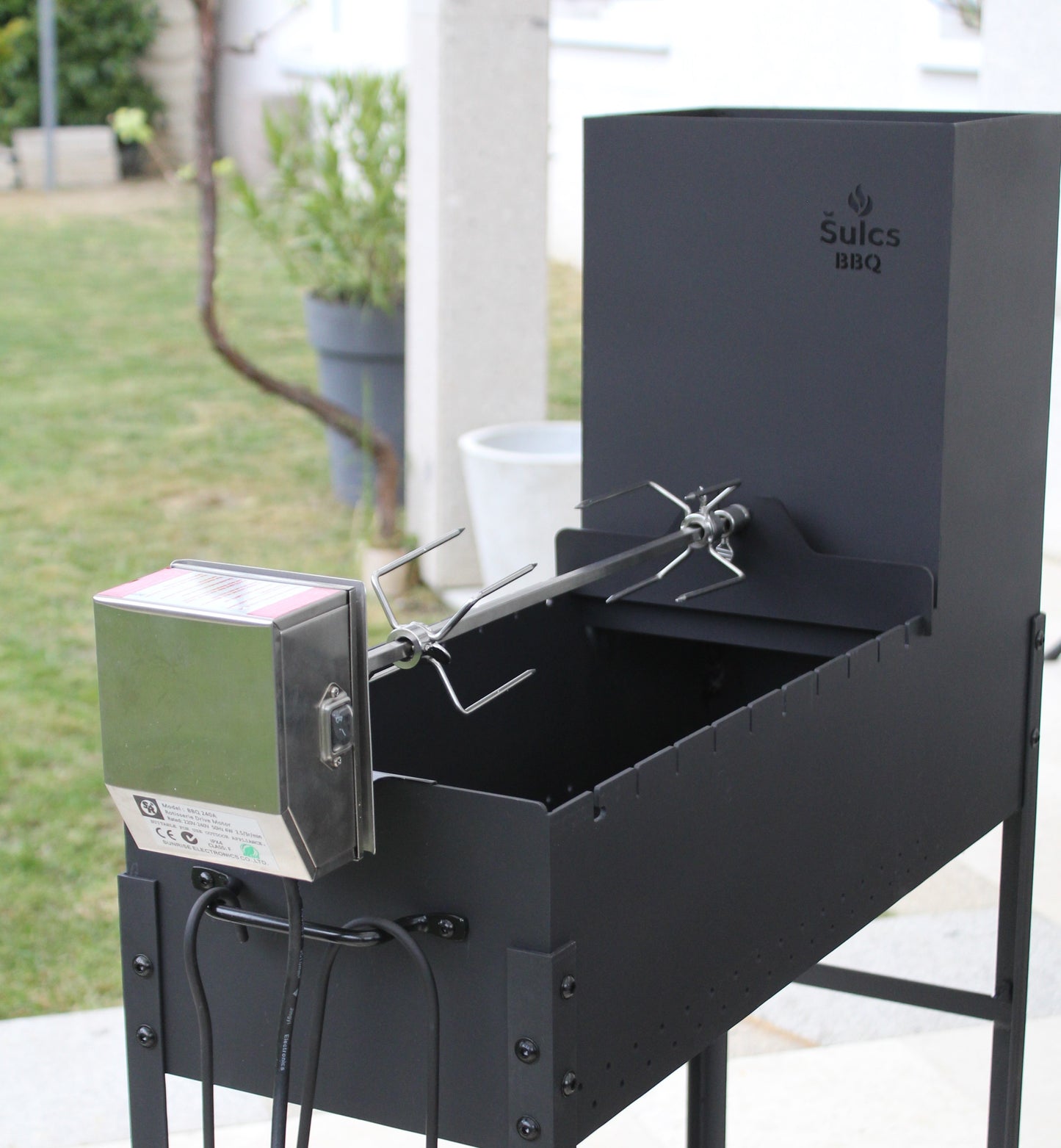 Kit tournebroche pour barbecue universel ou adapté
