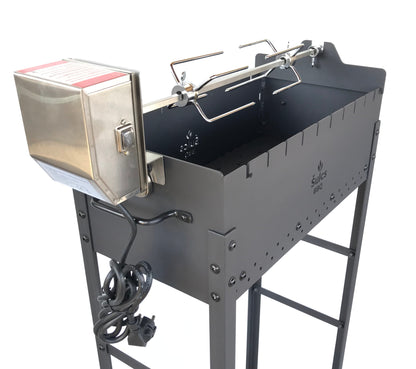 Kit tournebroche pour barbecue universel ou adapté