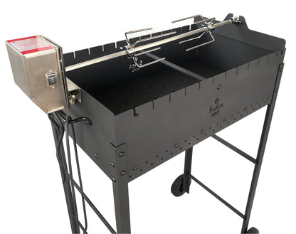 Kit tournebroche pour barbecue universel ou adapté