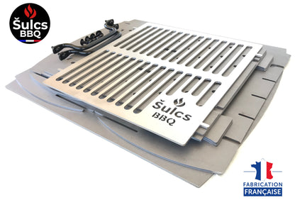 Barbecue de table / transportable - Modèle S - Acier Brut -