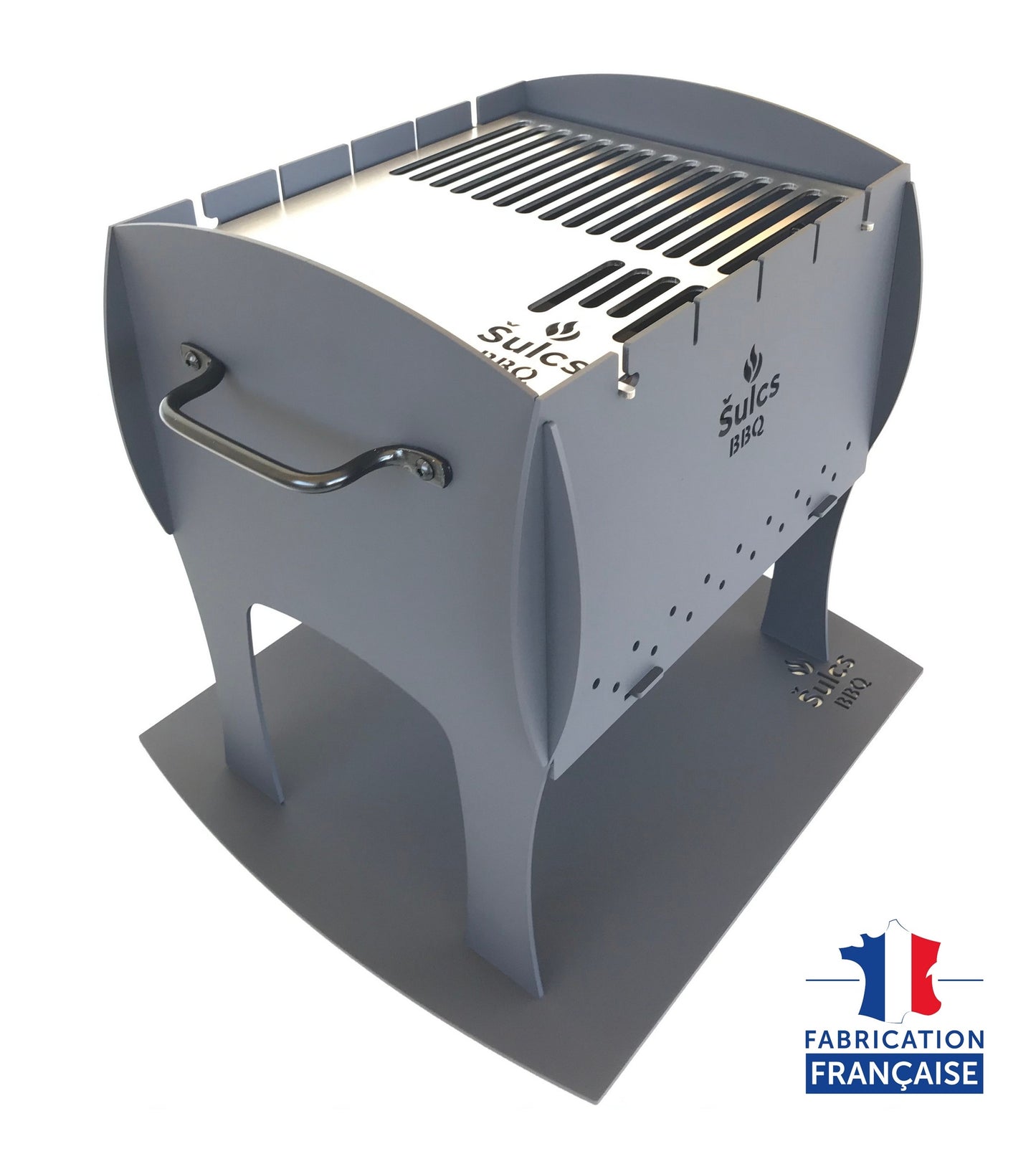 Barbecue de table / transportable - Modèle S - Noir Mat -