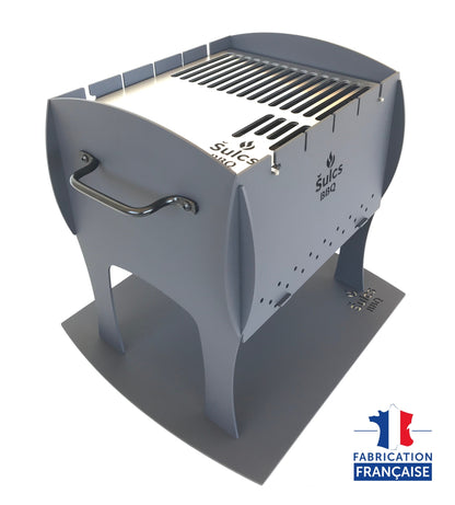 Barbecue de table / transportable - Modèle S - Noir Mat -