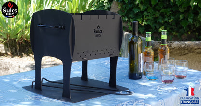 Barbecue de table / transportable - Modèle S - Acier Brut -