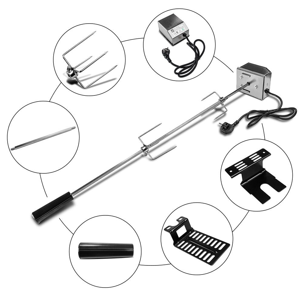Kit tournebroche pour barbecue universel ou adapté